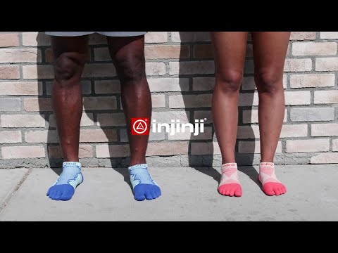 Chaussettes mi-mollet légères Run Mini Crew - par Injinji
