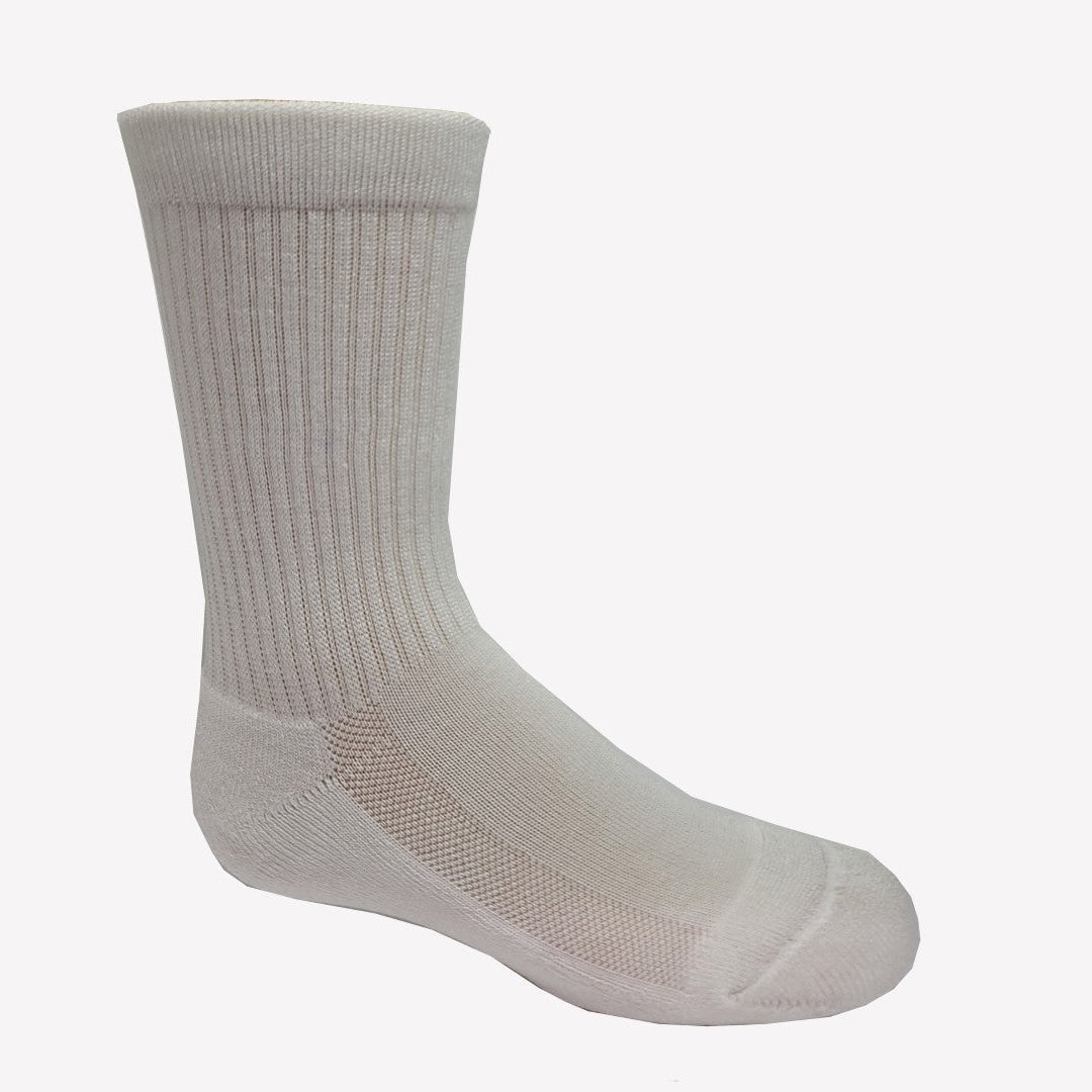 kids white bamboo socks