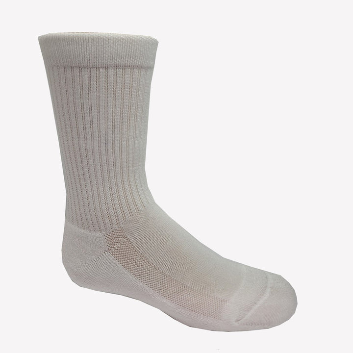 kids white bamboo socks