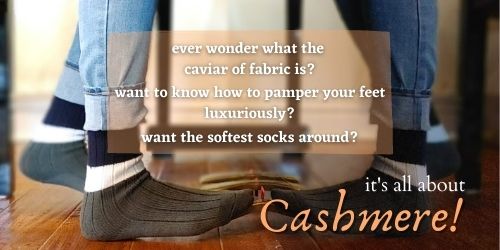 Canadian made cashmere socks 
