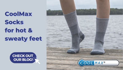Keep cool & dry with CoolMax Socks