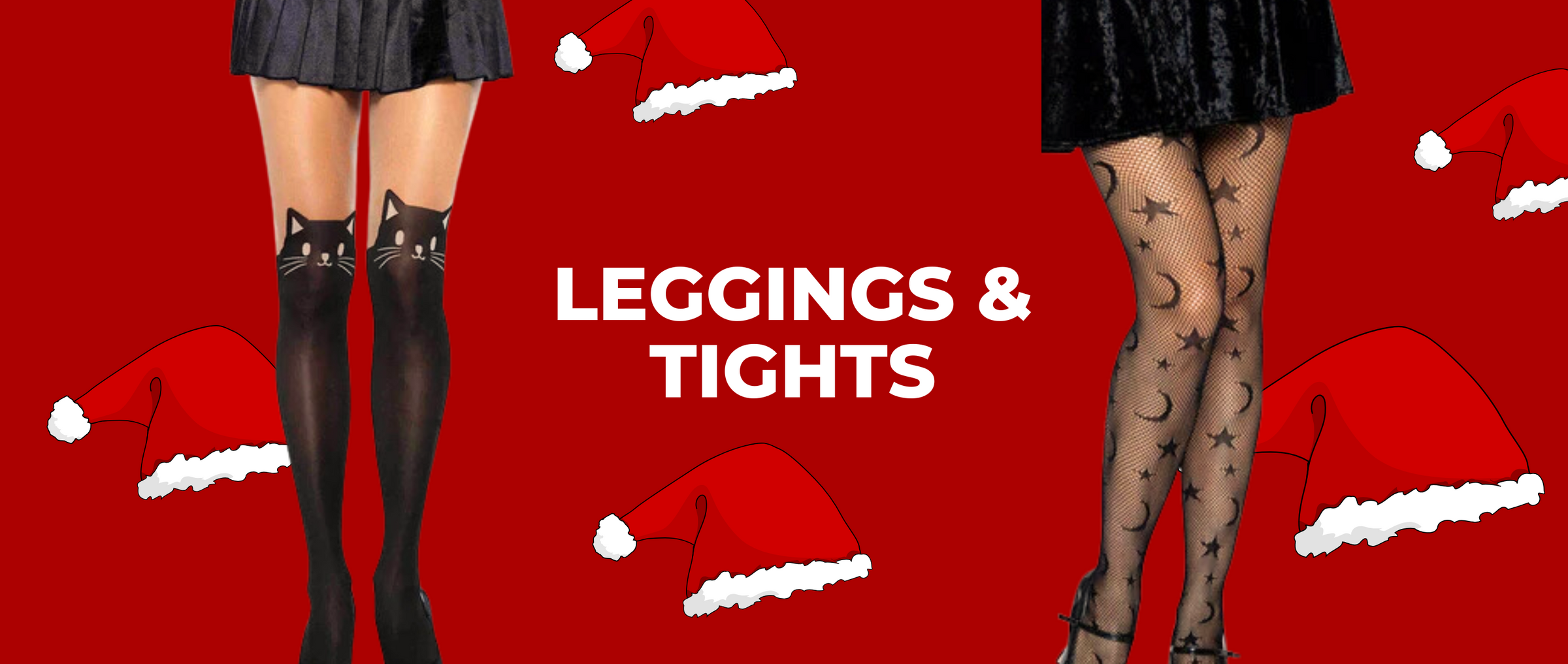 Leggings and tights with different patterns 