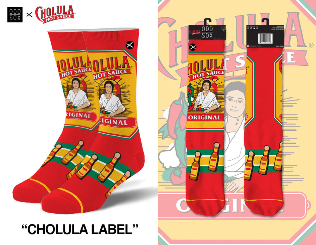 Chaussettes en coton peigné « Corona Label » par ODD Sox