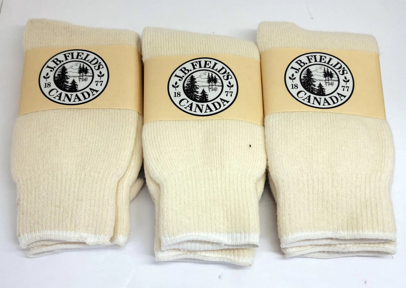 3 PAIR - J.B. Field's Icelandic "30 Below Classic" Merino Wool Thermal Socks (SLIGHTLY IMPERFECT)