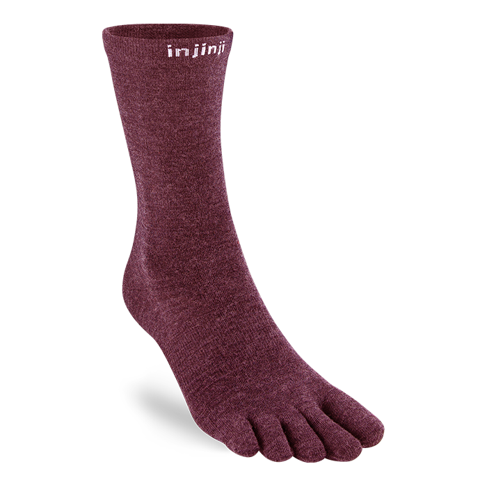 Chaussettes mi-mollet en laine mérinos - par Injinji