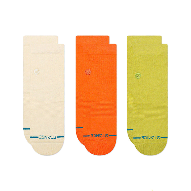 Lot de 3 paires de chaussettes en coton peigné « Icon Quarter » de Stance 