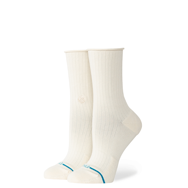 Stance Womens "Rolled Cuff Quarter" Combed Cotton Blend Socks