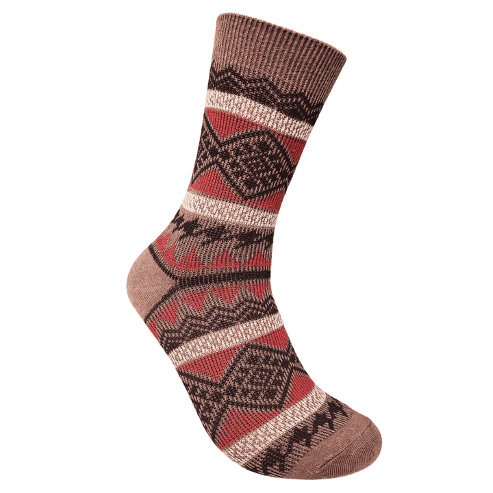 Vagden Jacquard Pattern D Cotton Casual Socks - Medium (CLEARANCE)