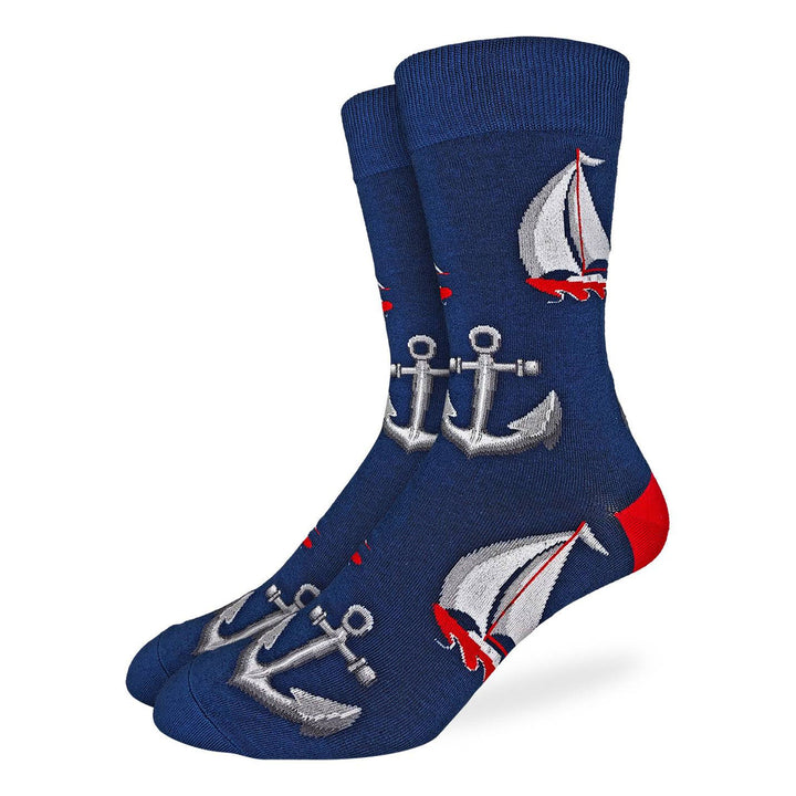 Chaussettes « Voiliers » de Good Luck Sock - Grande taille 