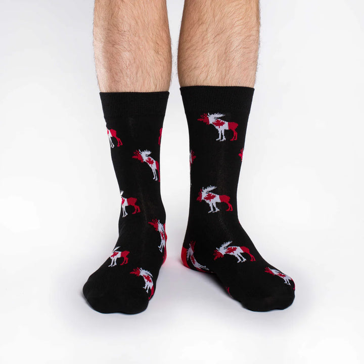 Chaussettes en coton « Canada Moose » par Good Luck Sock