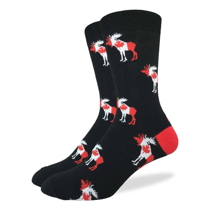 Chaussettes en coton « Canada Moose » par Good Luck Sock