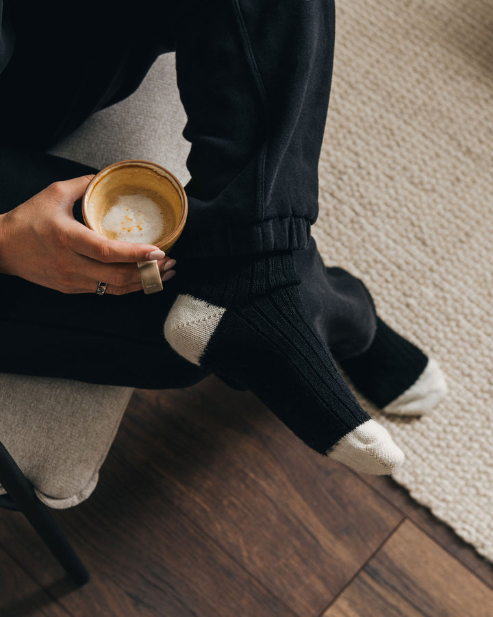 J.B. Field's Casual Colourful Wool Cabin Sock