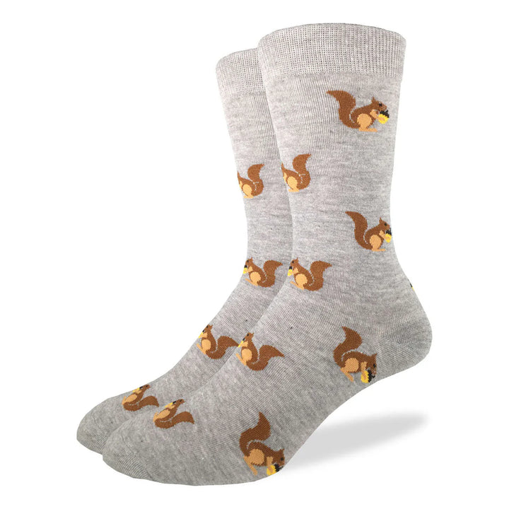 Chaussettes mi-mollet en coton « Écureuil » de Good Luck Sock