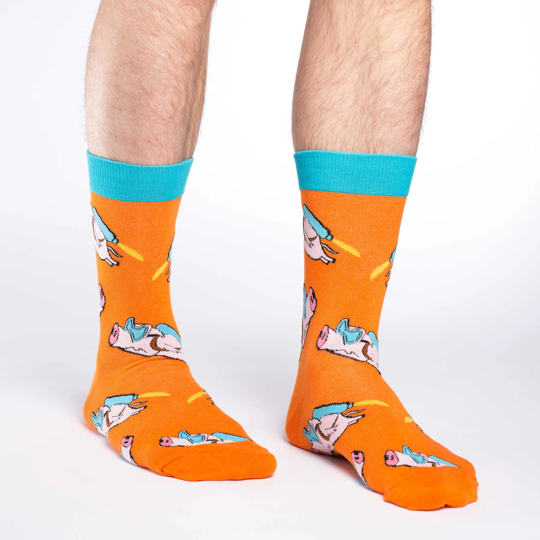 Chaussettes en coton « Rocket Pig » de Good Luck Sock