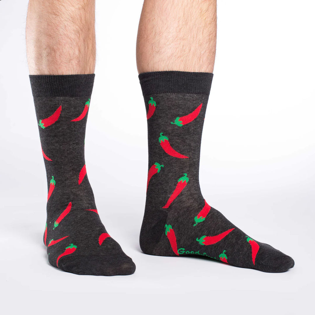 Chaussettes mi-mollet « Hot Peppers » de Good Luck Sock