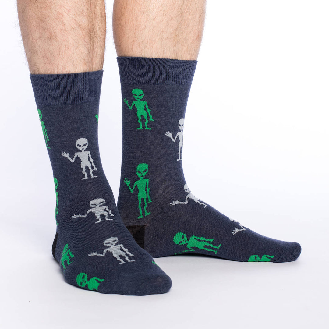 Good Luck Sock "Aliens" Crew Socks - Large