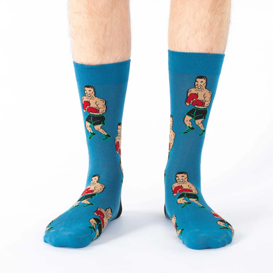 Chaussettes en coton « Tyson Punch Out » de Good Luck Sock - Taille L