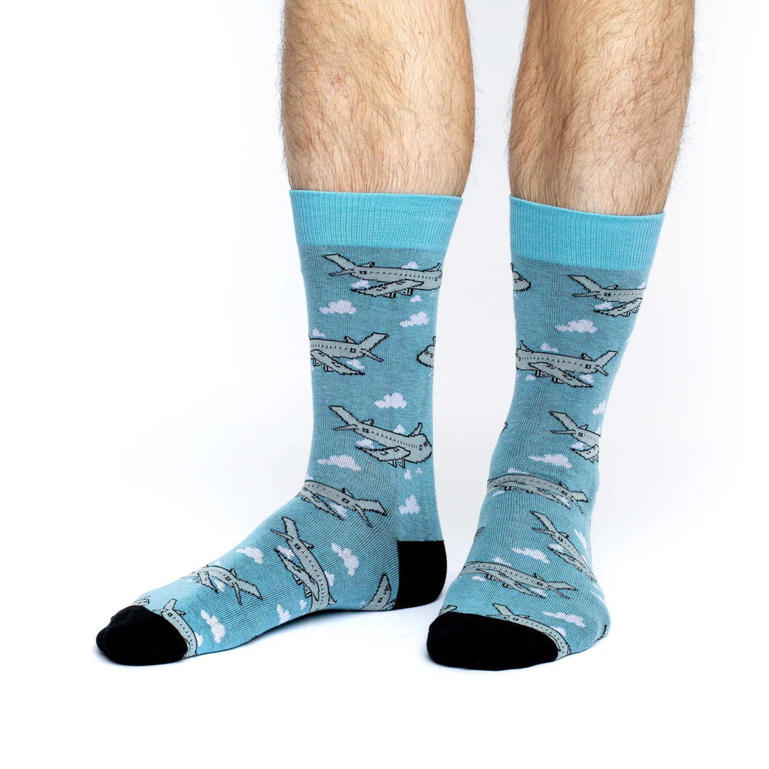 Chaussettes en coton « Jumbo Jet Planes » par Good Luck Sock