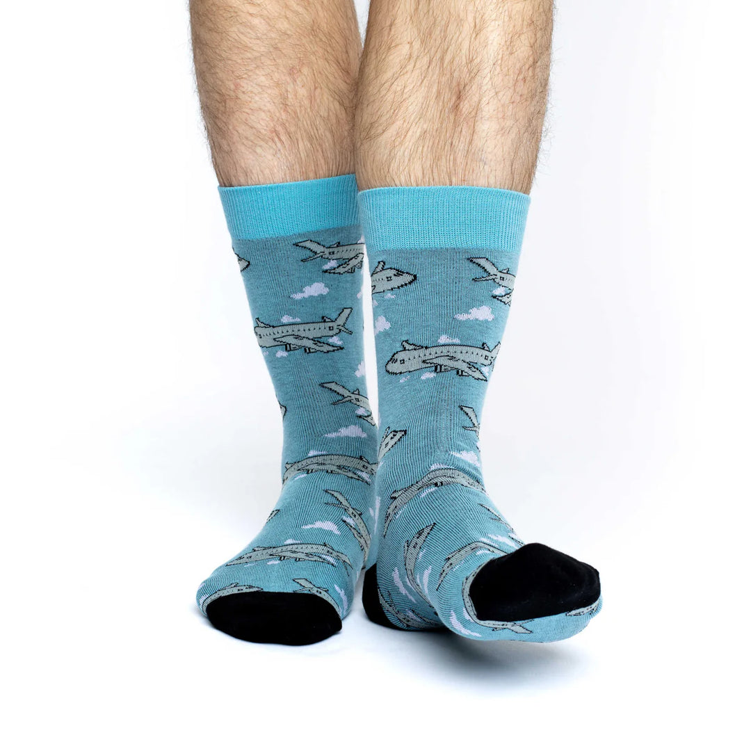 Chaussettes en coton « Jumbo Jet Planes » par Good Luck Sock