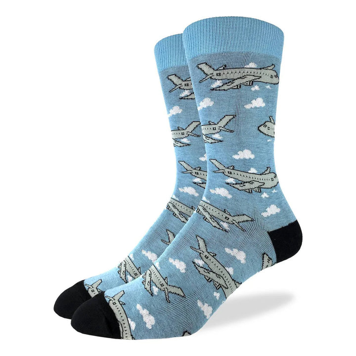 Chaussettes en coton « Jumbo Jet Planes » par Good Luck Sock