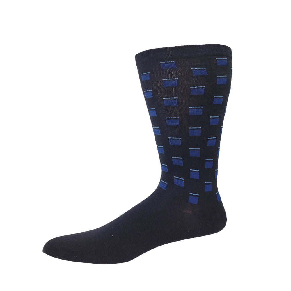 Chaussettes pour diabétiques « Argyle » en coton de Wellness - Grande