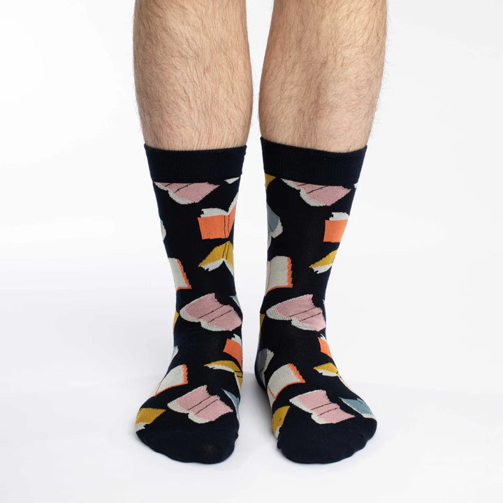 Chaussettes en coton « Flying Books » de Good Luck Sock