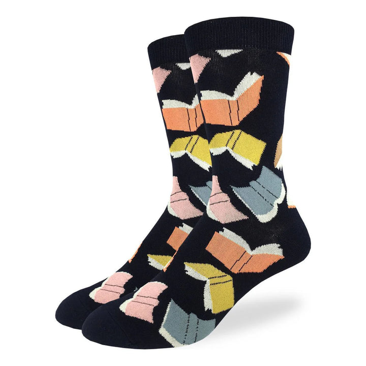Chaussettes en coton « Flying Books » de Good Luck Sock