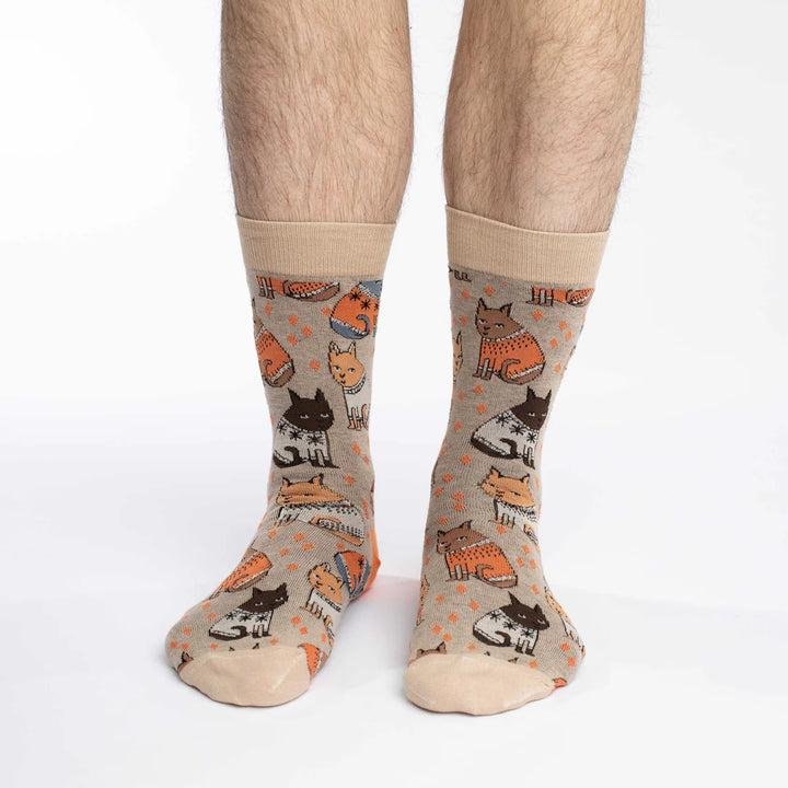 Chaussettes en coton « Sweater Cats » de Good Luck Sock