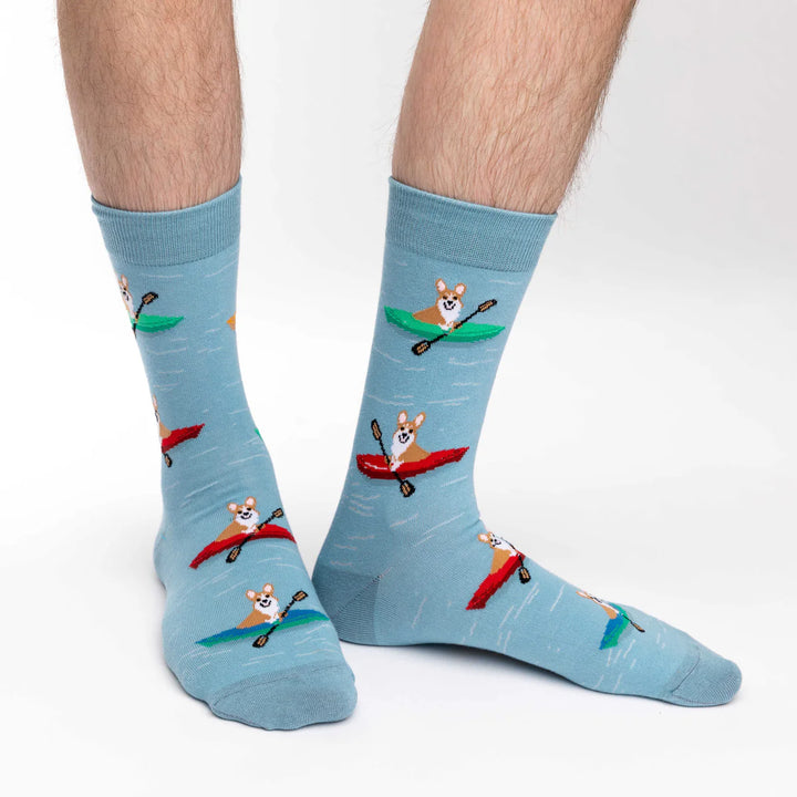 Chaussettes « Corgi Kayaking » par Good Luck Sock