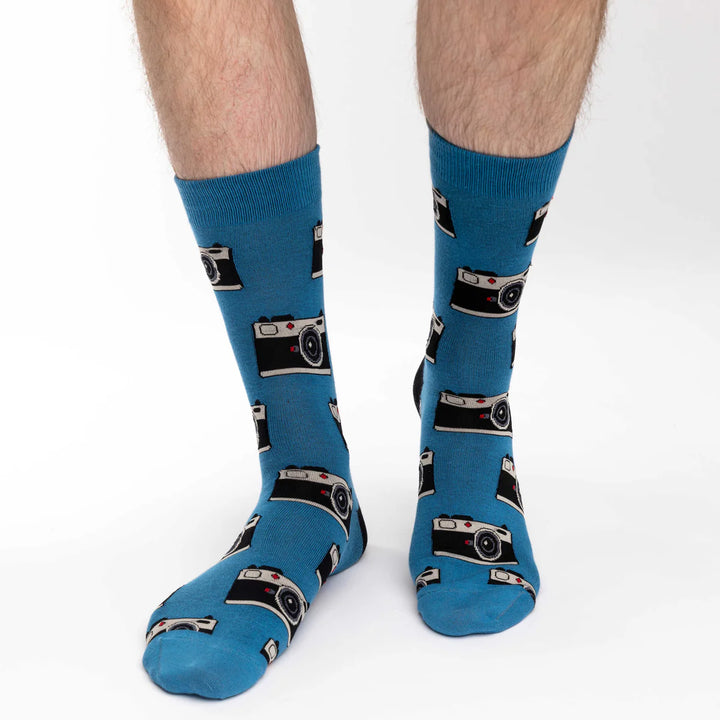 Chaussettes porte-bonheur « Cameras » - VENTE