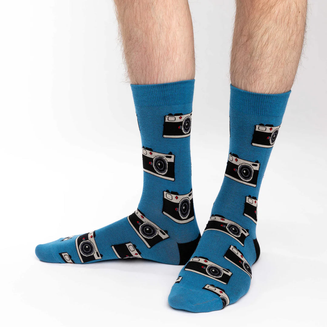 Chaussettes porte-bonheur « Cameras » - VENTE