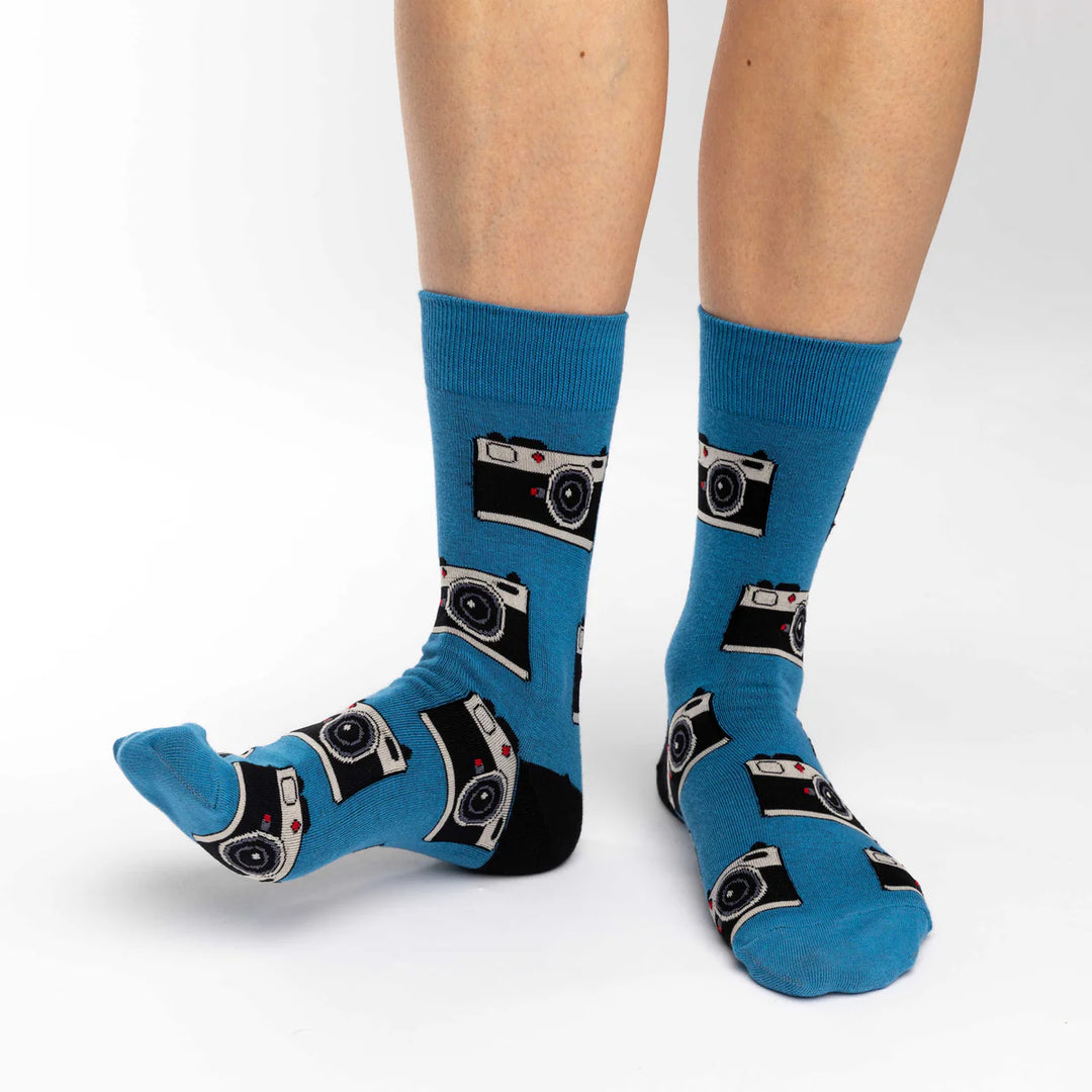 Chaussettes porte-bonheur « Cameras » - VENTE