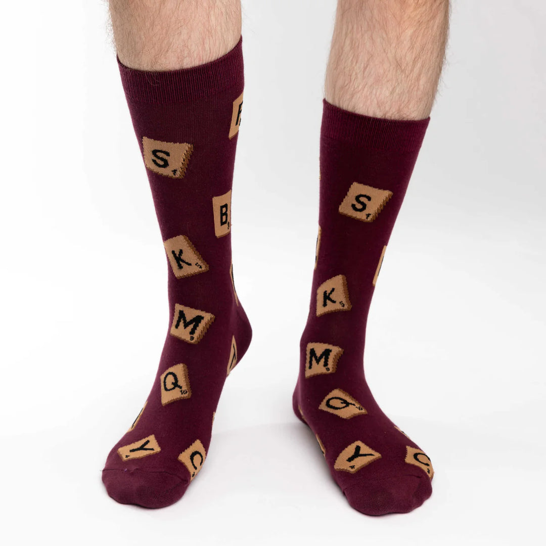 Chaussettes en coton « Word Game » de Good Luck Sock