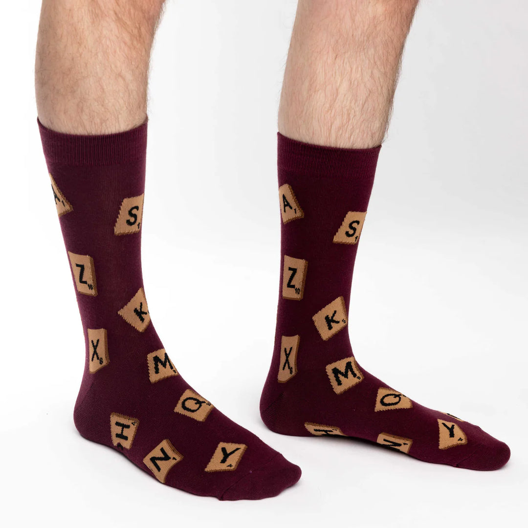 Chaussettes en coton « Word Game » de Good Luck Sock