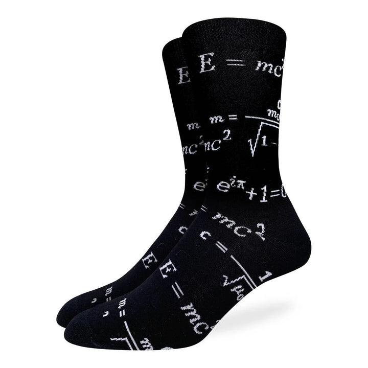 "Math Equations"  Cotton Crew Socks by Good Luck Sock