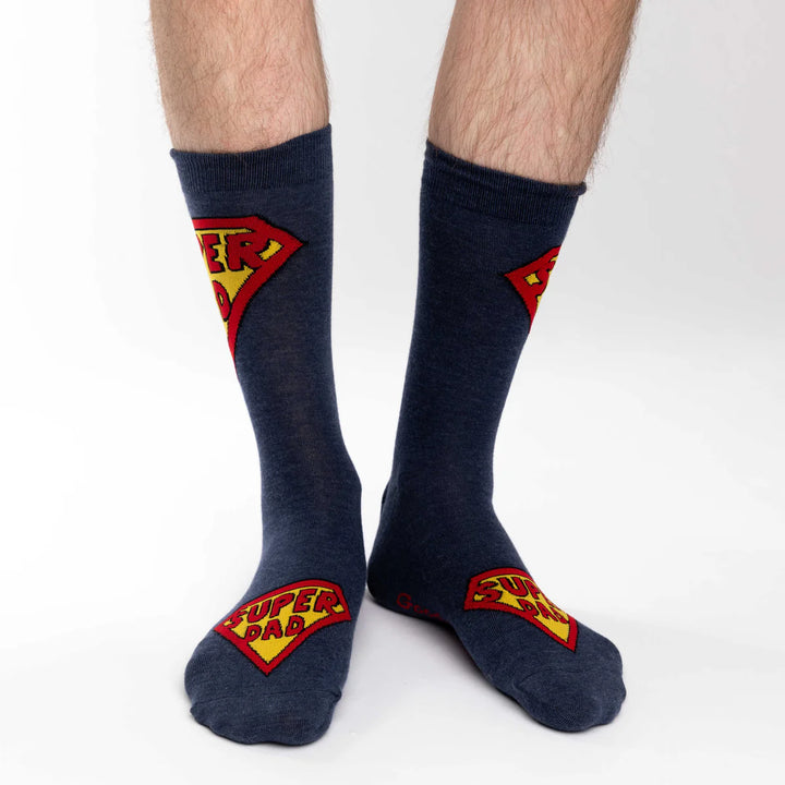 Chaussettes en coton « Super Dad » de Good Luck Sock