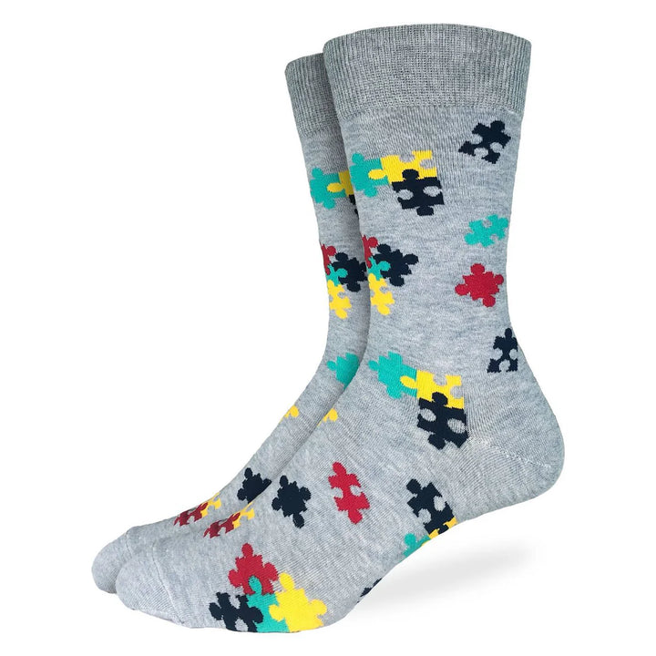 Chaussettes en coton « Puzzle Pieces » de Good Luck Sock