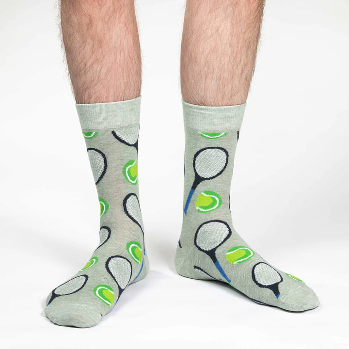 Chaussettes mi-mollet en coton « Tennis » de Good Luck Sock