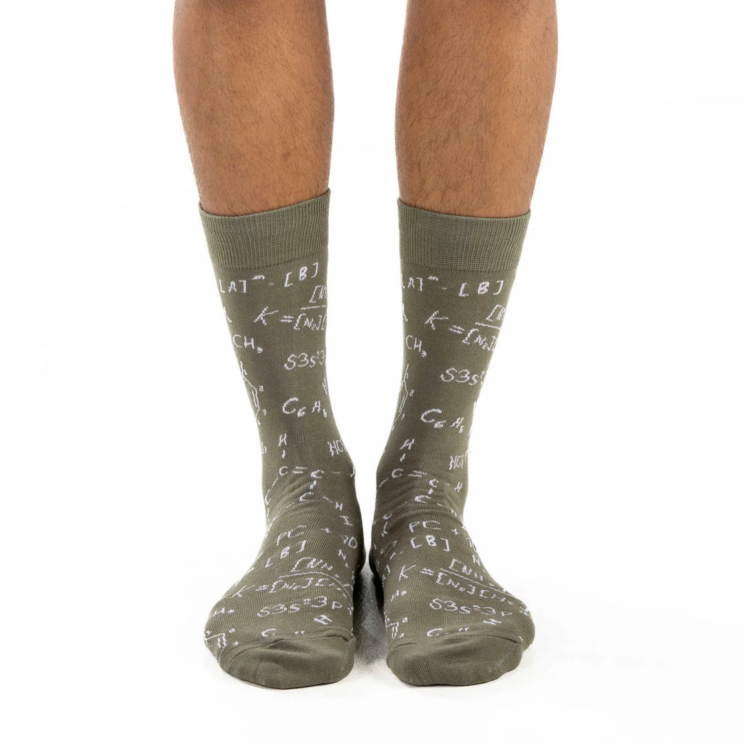 Chaussettes en coton « Formules chimiques » de Good Luck Sock