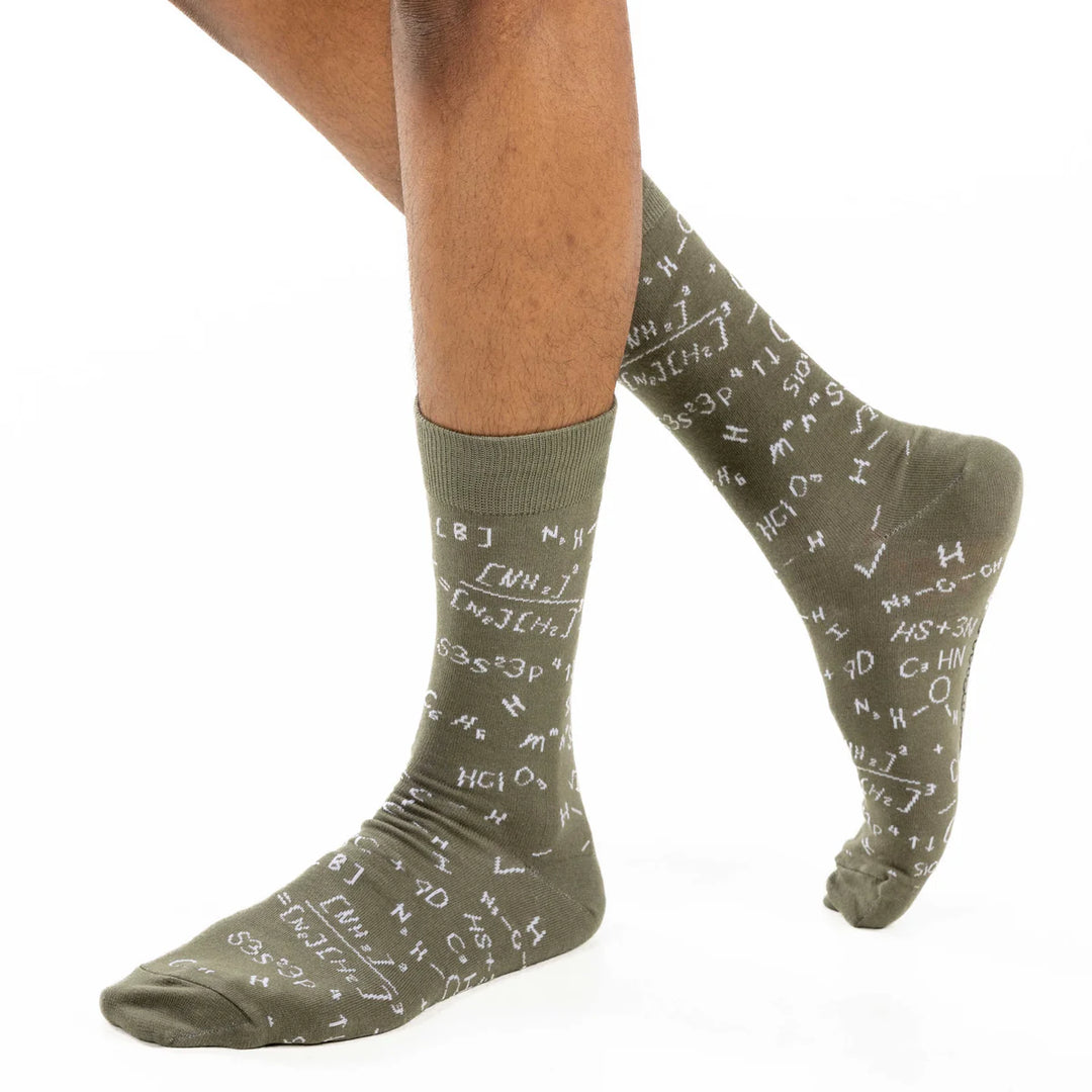 Chaussettes en coton « Formules chimiques » de Good Luck Sock