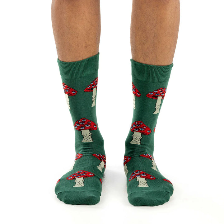 Chaussettes en coton « Champignon magique » de Good Luck Sock 