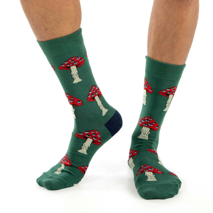 Chaussettes en coton « Champignon magique » de Good Luck Sock 