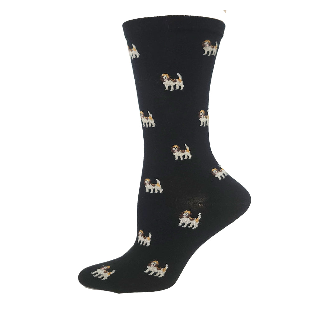 Bamboo Dress "Doggy" Diabetic Socks by Wellness - Medium