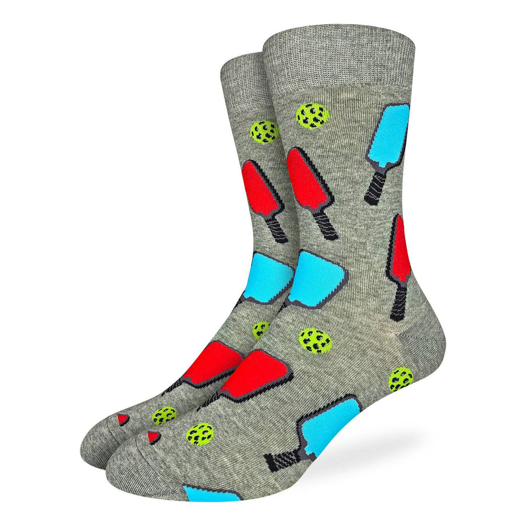 "Pickleball" Cotton Crew Socks by Good Luck Sock