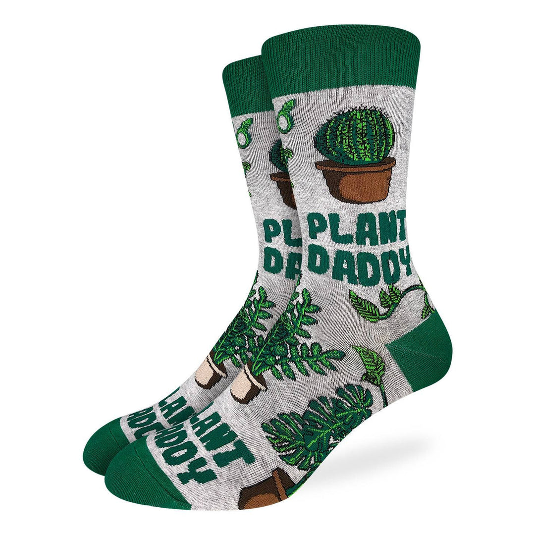 "Plant Daddy" Crew Socks by Good Luck Sock - Large