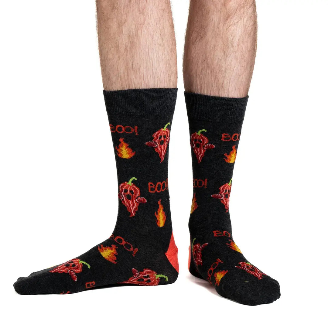 Good Luck Sock "Ghost Pepper" Crew Socks(CLEARANCE)