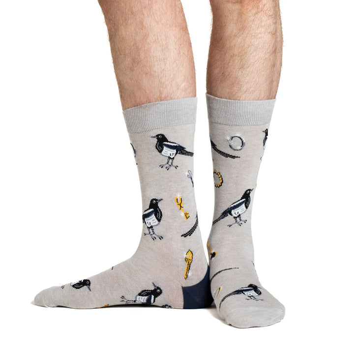 Chaussettes en coton « Coffee Cats » de Good Luck Sock - Medium