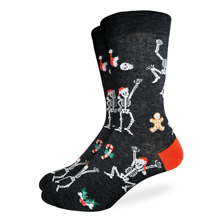 Chaussettes mi-mollet en coton « Candy Canes » de Good Luck Sock