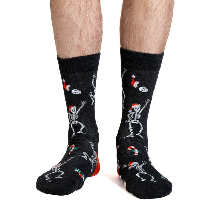 Chaussettes mi-mollet en coton « Candy Canes » de Good Luck Sock