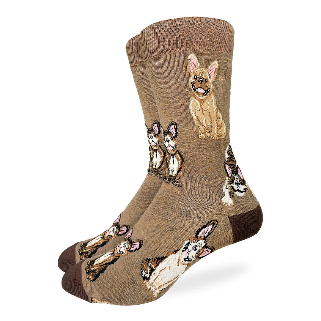 Chaussettes en coton « Bouledogue français » par Good Luck Sock